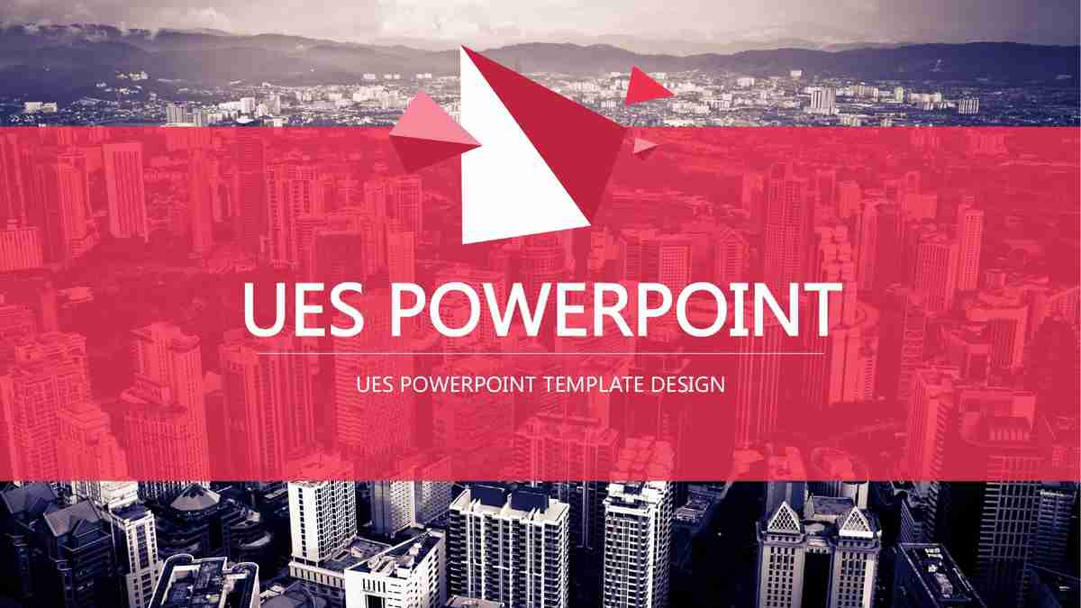 红色主题商务风PPT模板