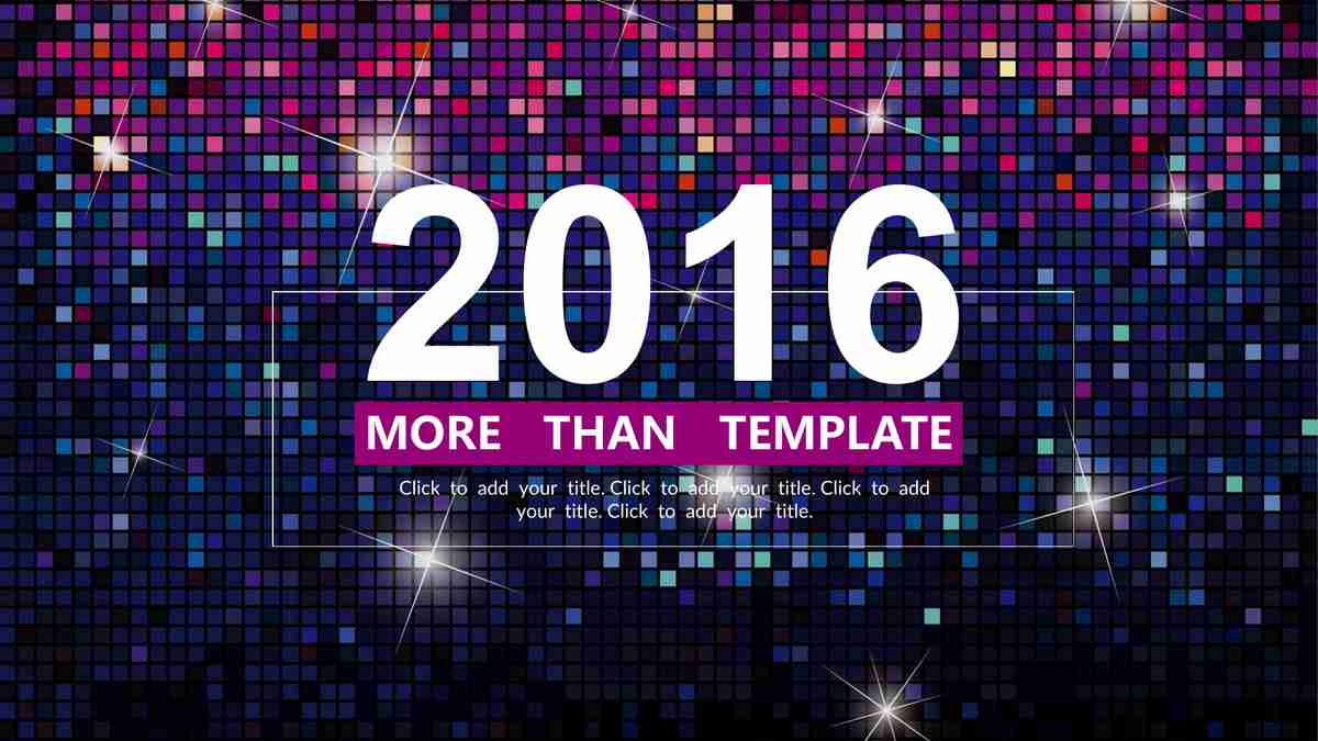 紫色星空主题PPT模板