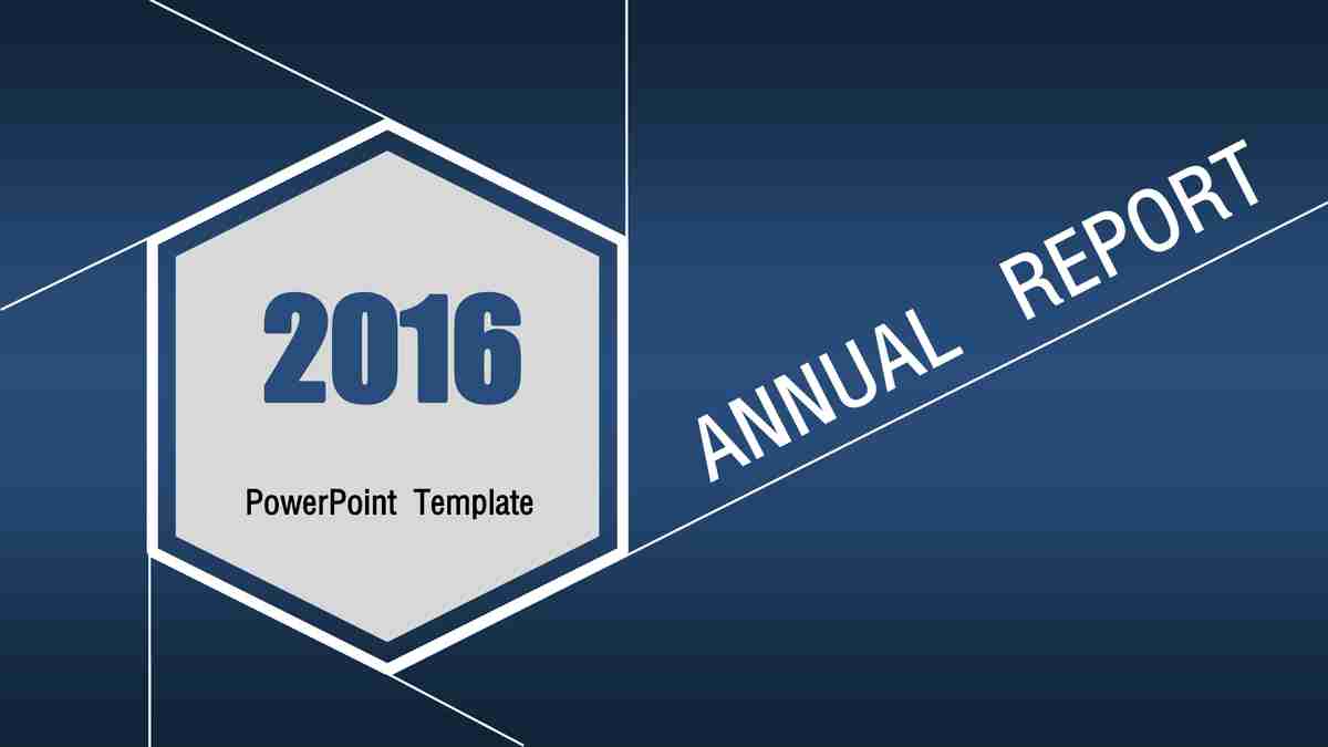 2016年度报告PPT模板