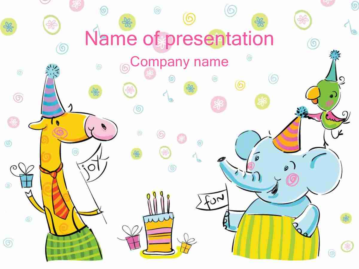 欢乐派对主题PPT模板