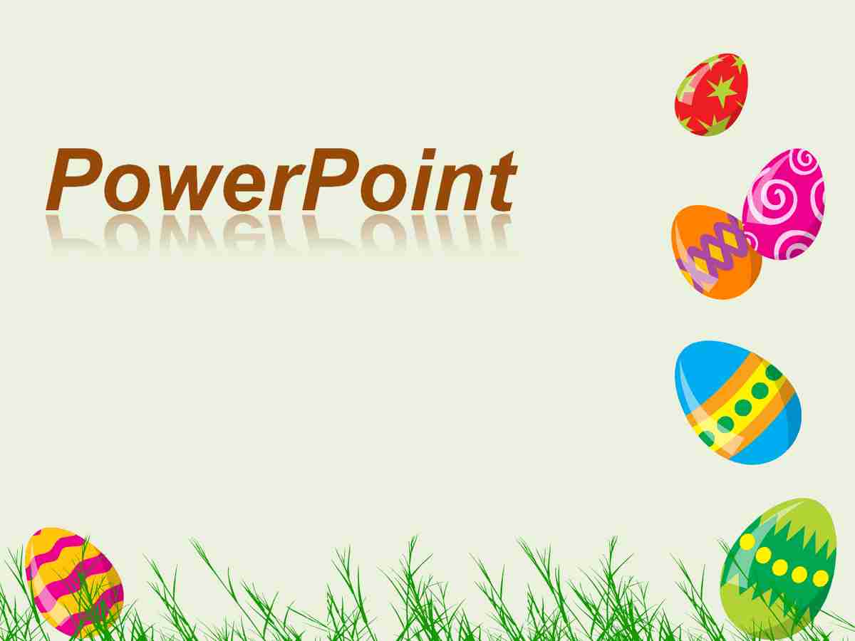 复活节彩蛋主题PPT模板