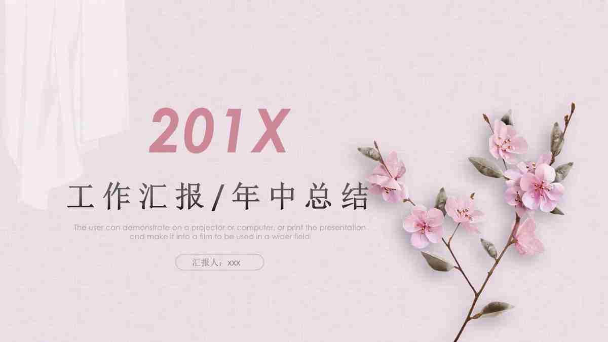 201X年终总结汇报PPT模板