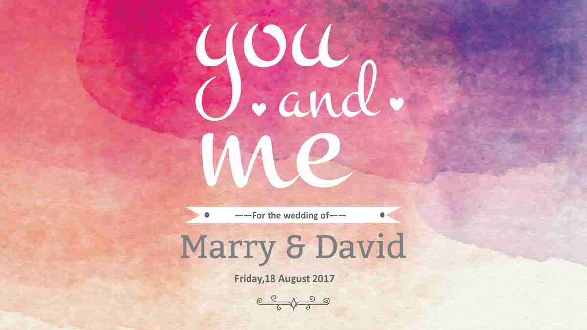 浪漫水彩风PPT模板 - '粉色梦境'主题