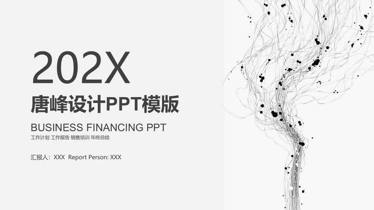 202X年度业绩汇报PPT模板
