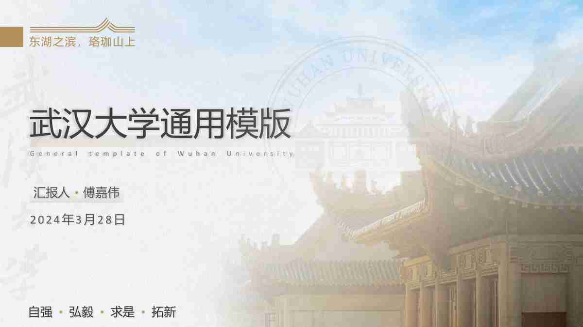 武汉大学通用模版
