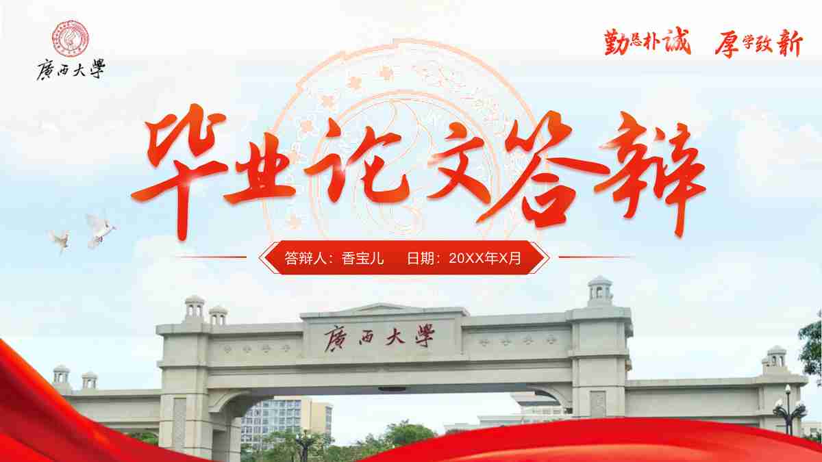 毕业论文答辩PPT模板