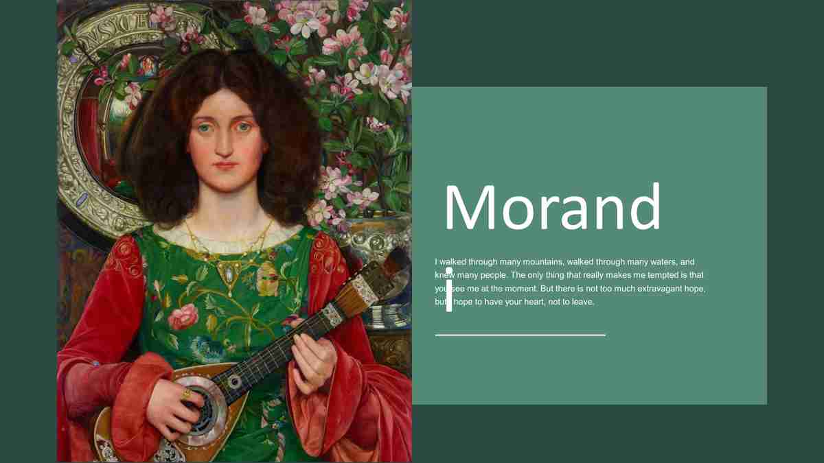 春日绿意盎然 PPT模板