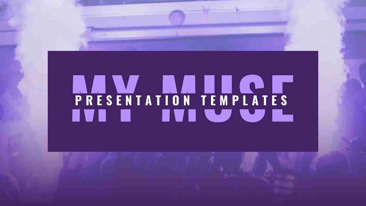 紫色星空主题PPT模板