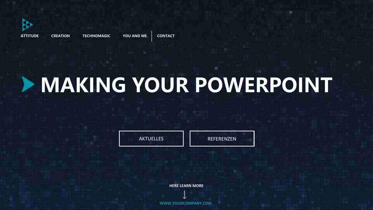 科技感十足的商务PPT模板