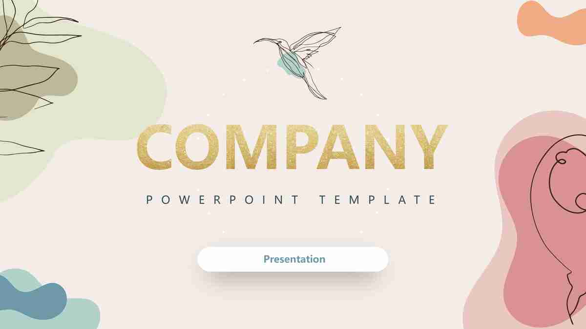 蜂鸟主题商务演示文稿模板