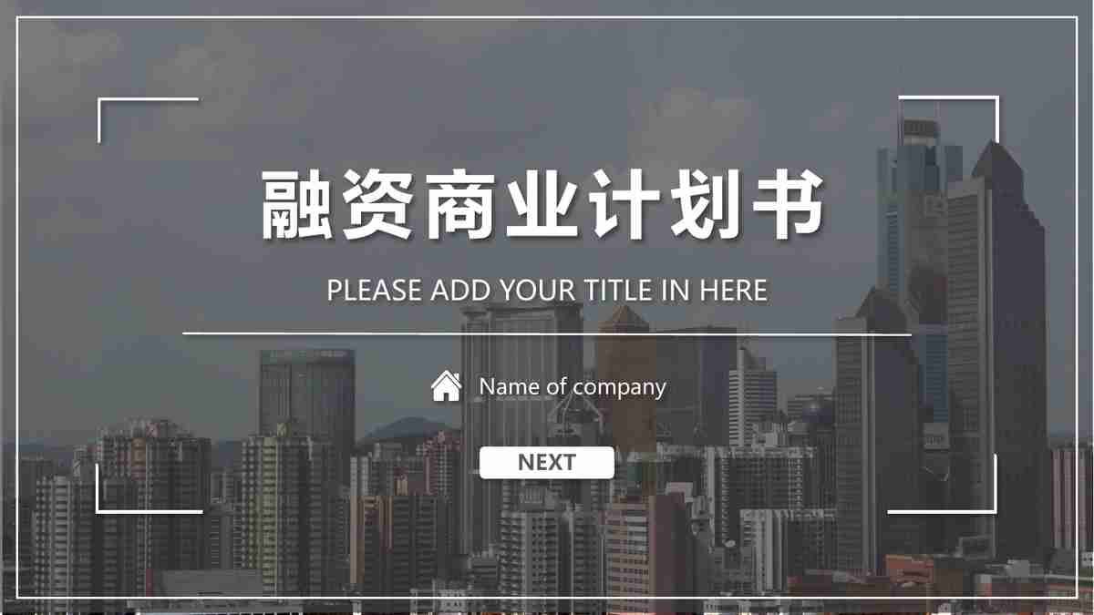 融资商业计划书