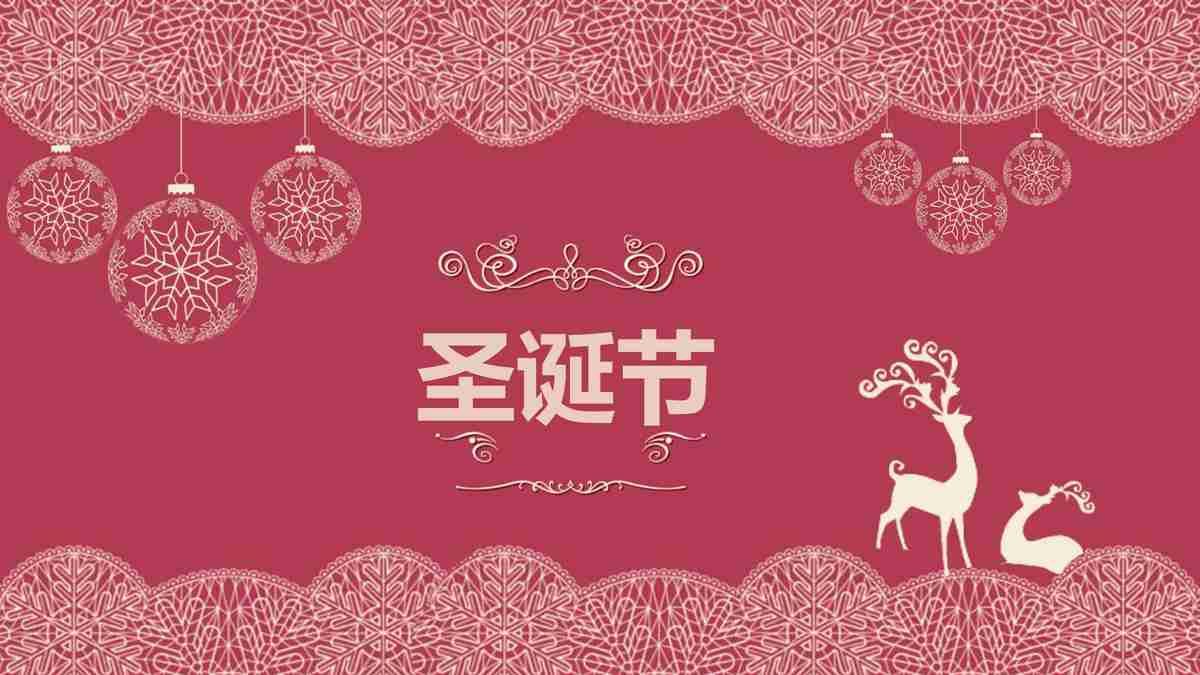 圣诞主题PPT模板