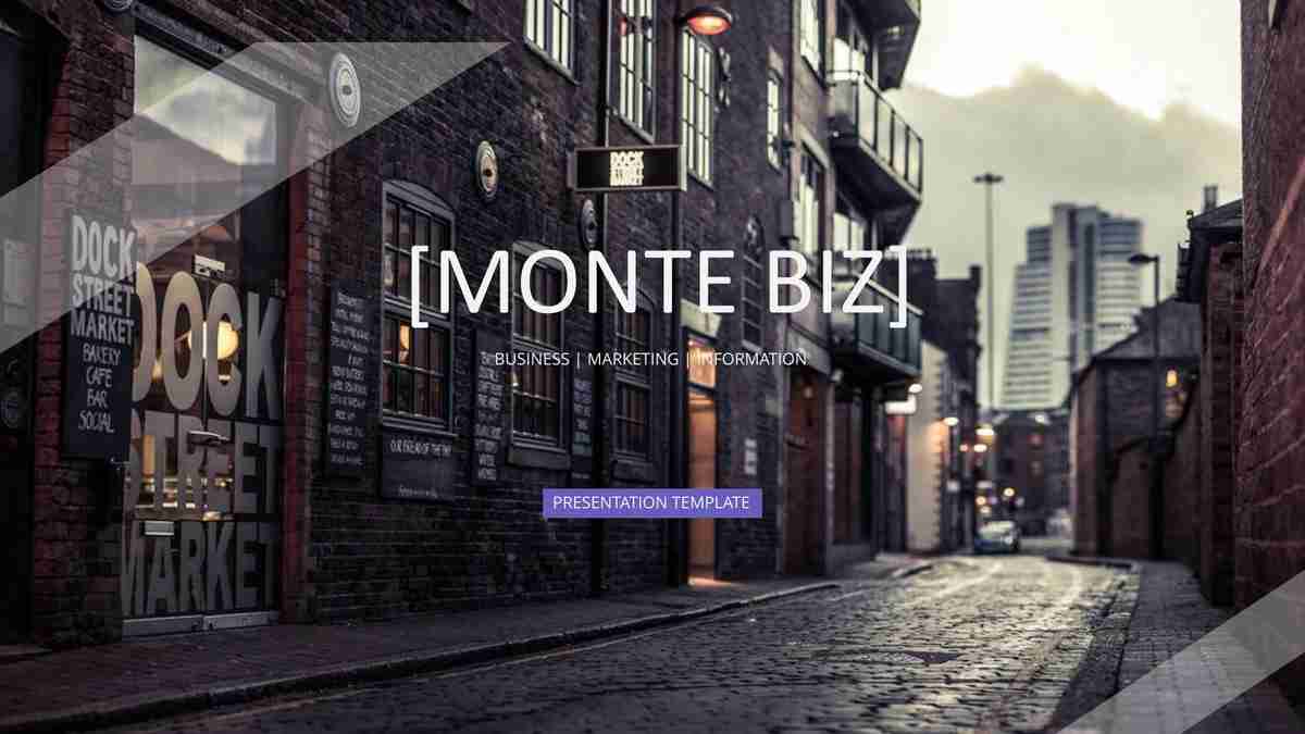 都市风光商务演示模板