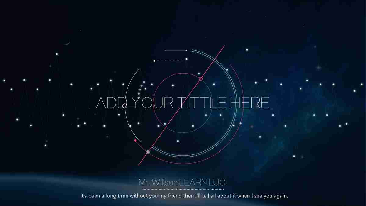 未来科技感十足的商务PPT模板