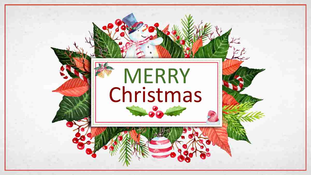 圣诞快乐主题PPT模板