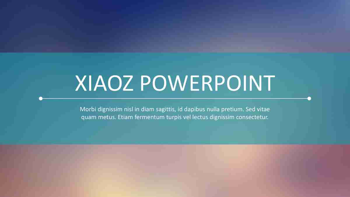 商务风PPT模板：都市夜景与人物剪影