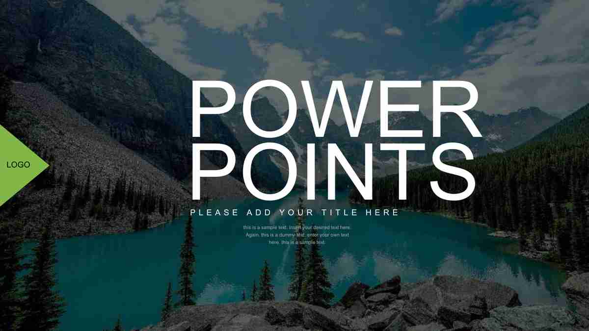 自然风光与人文情怀交融的PPT模板