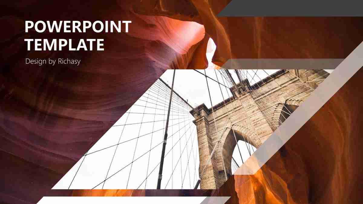 峡谷主题PPT模板