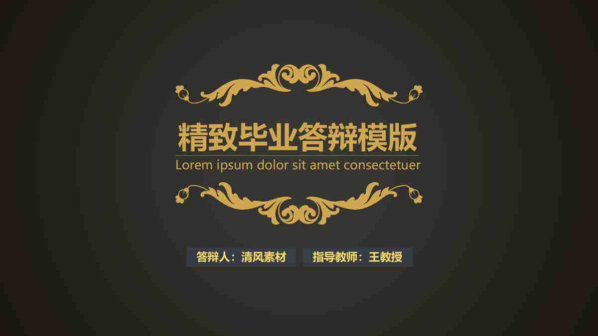 精美商业演讲模板