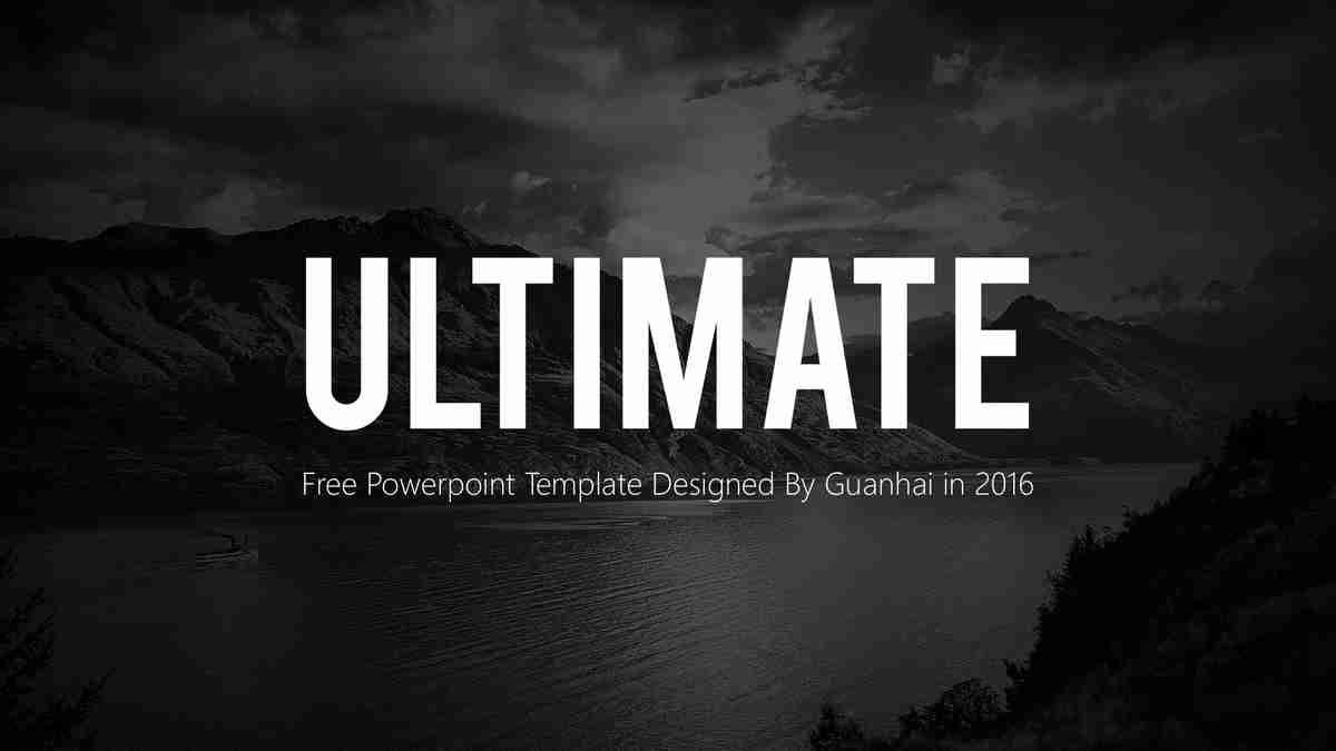 极致商务风PPT模板