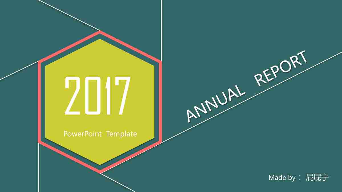 2017年度报告PPT模板