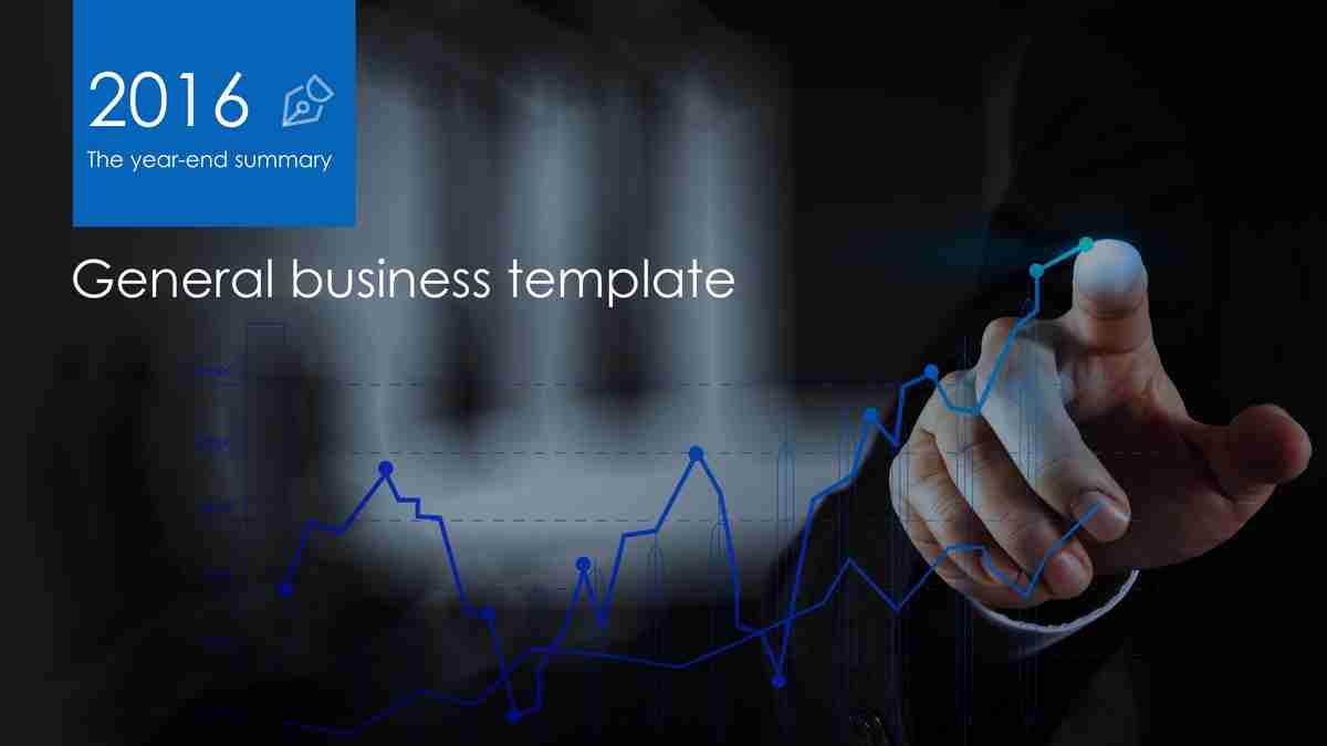 商务蓝调：专业与时尚结合的PPT模板