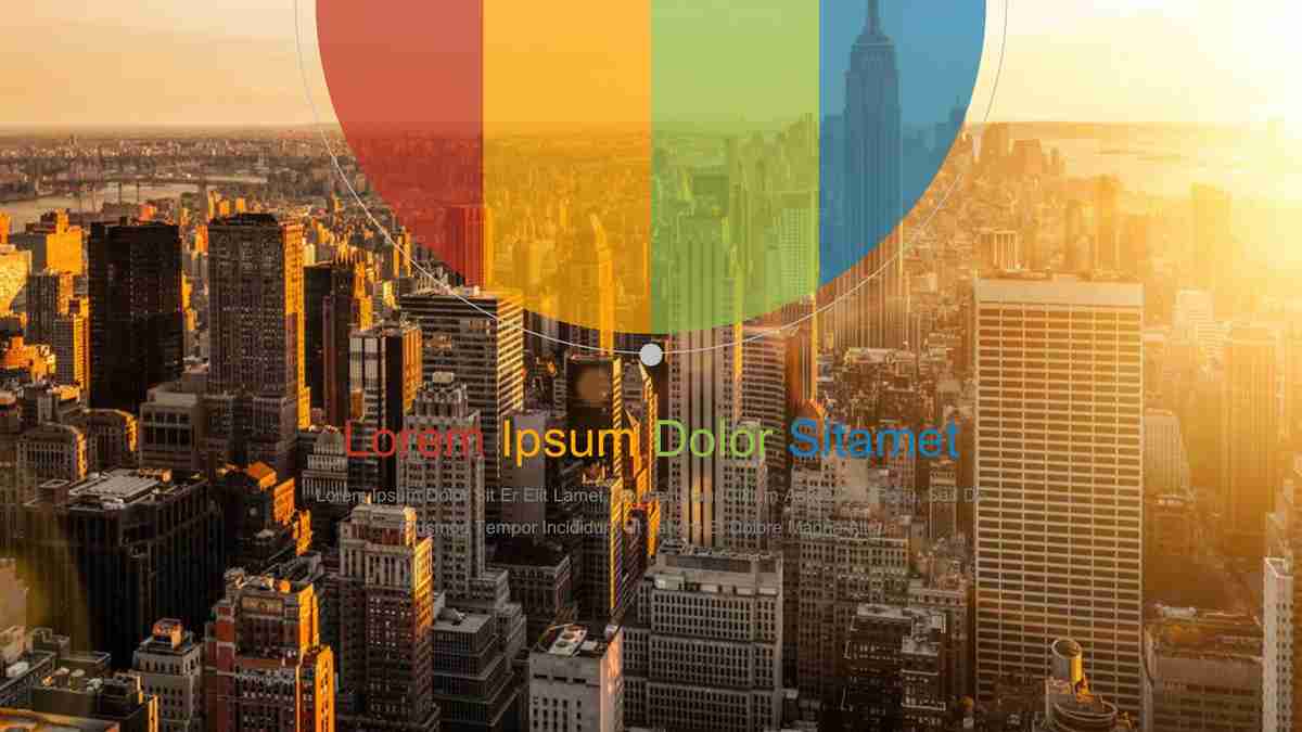 城市风光与商务主题PPT模板