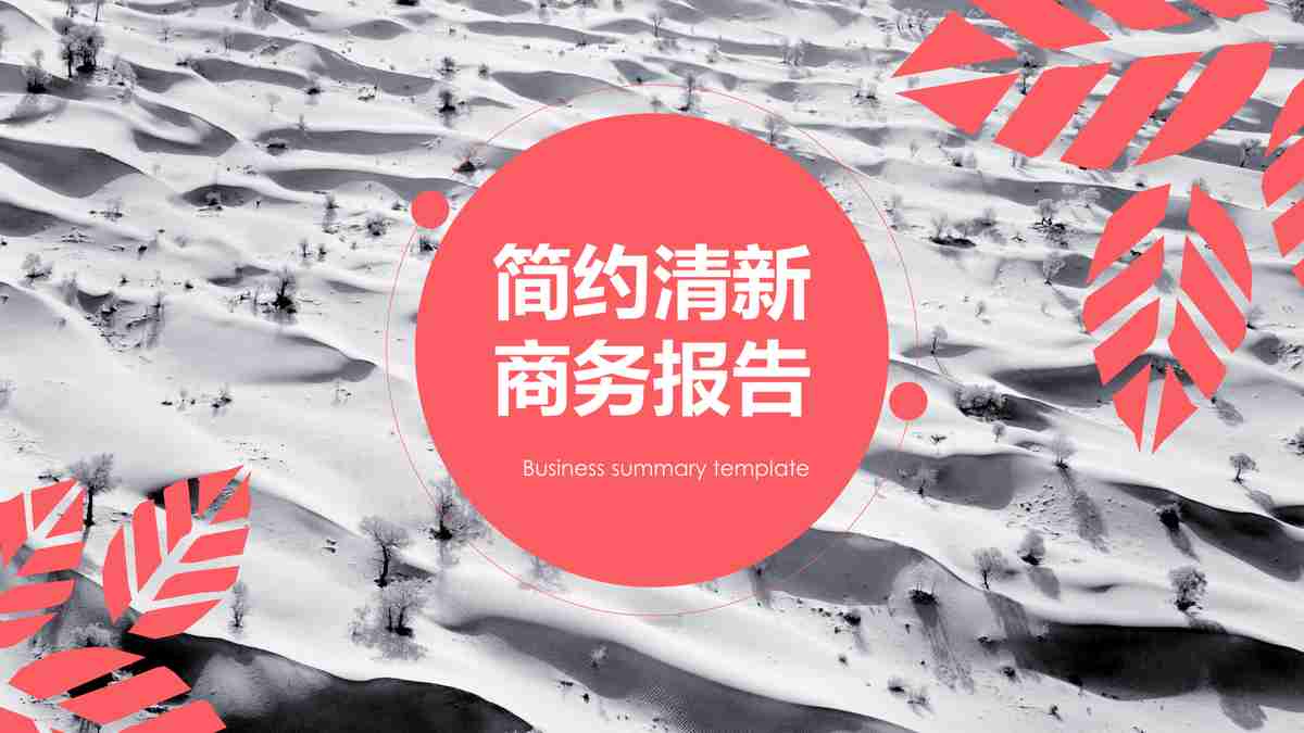 简约清新商务报告