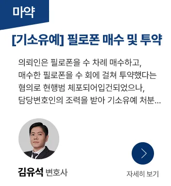 필로폰 매수 기소유예