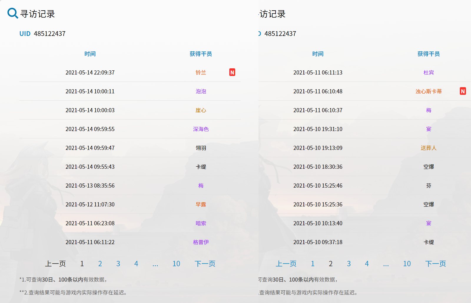 二周年庆寻访记录