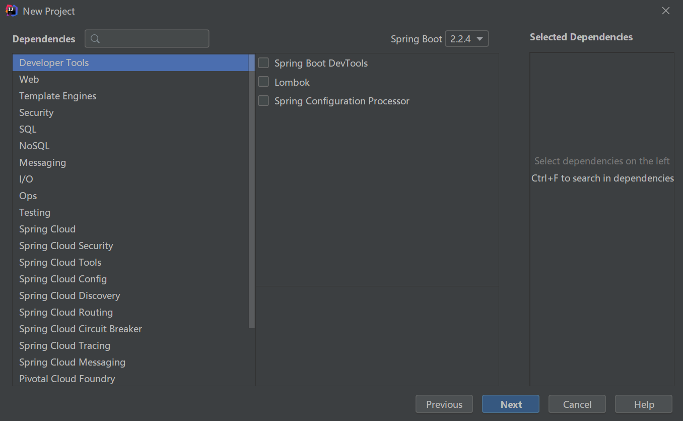 添加SpringBoot项目依赖