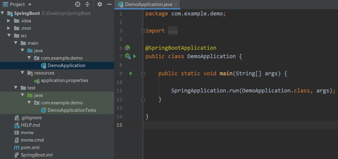 SpringBoot项目结构