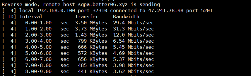 iperf3测试