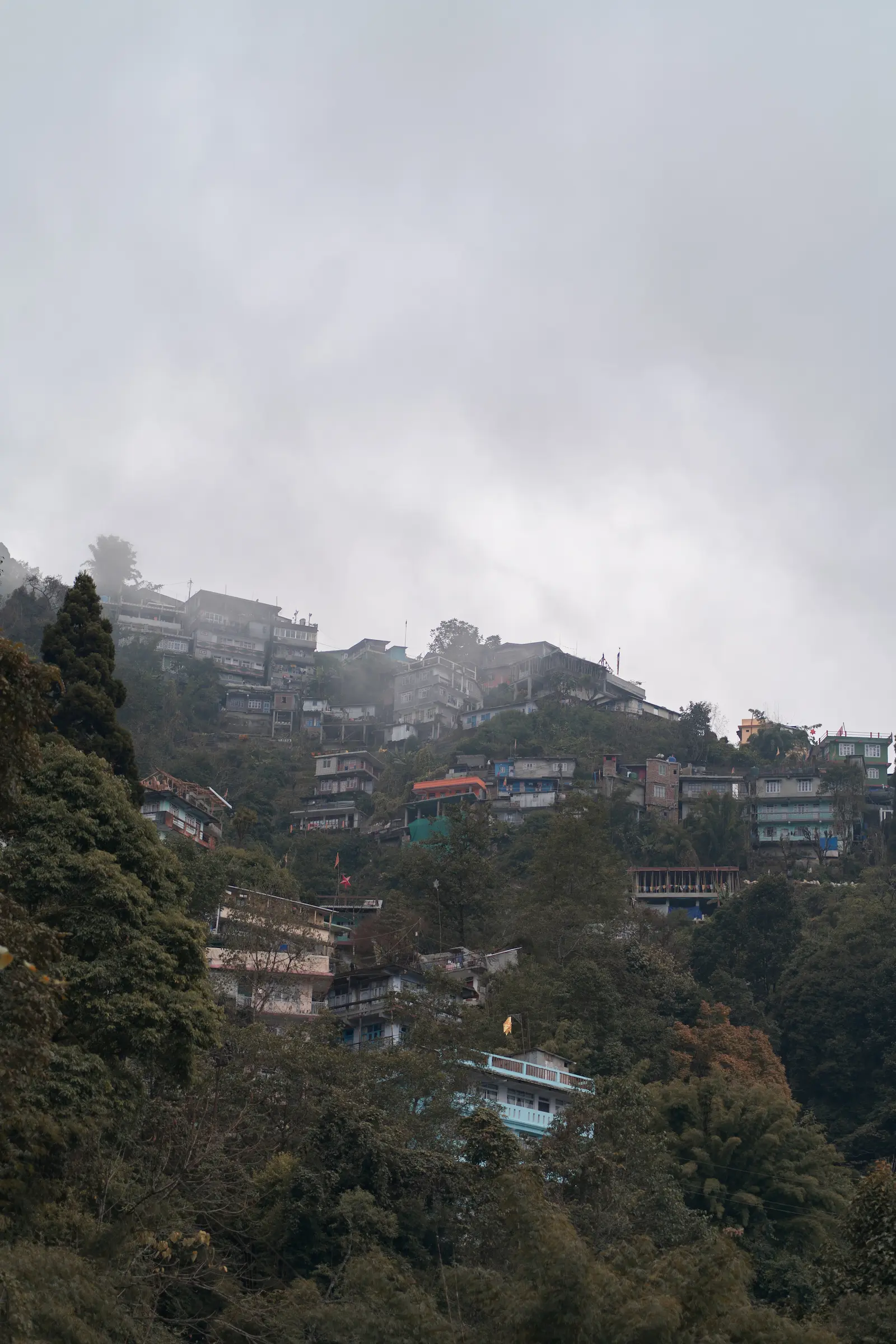 Houses on hills, Darjeeling