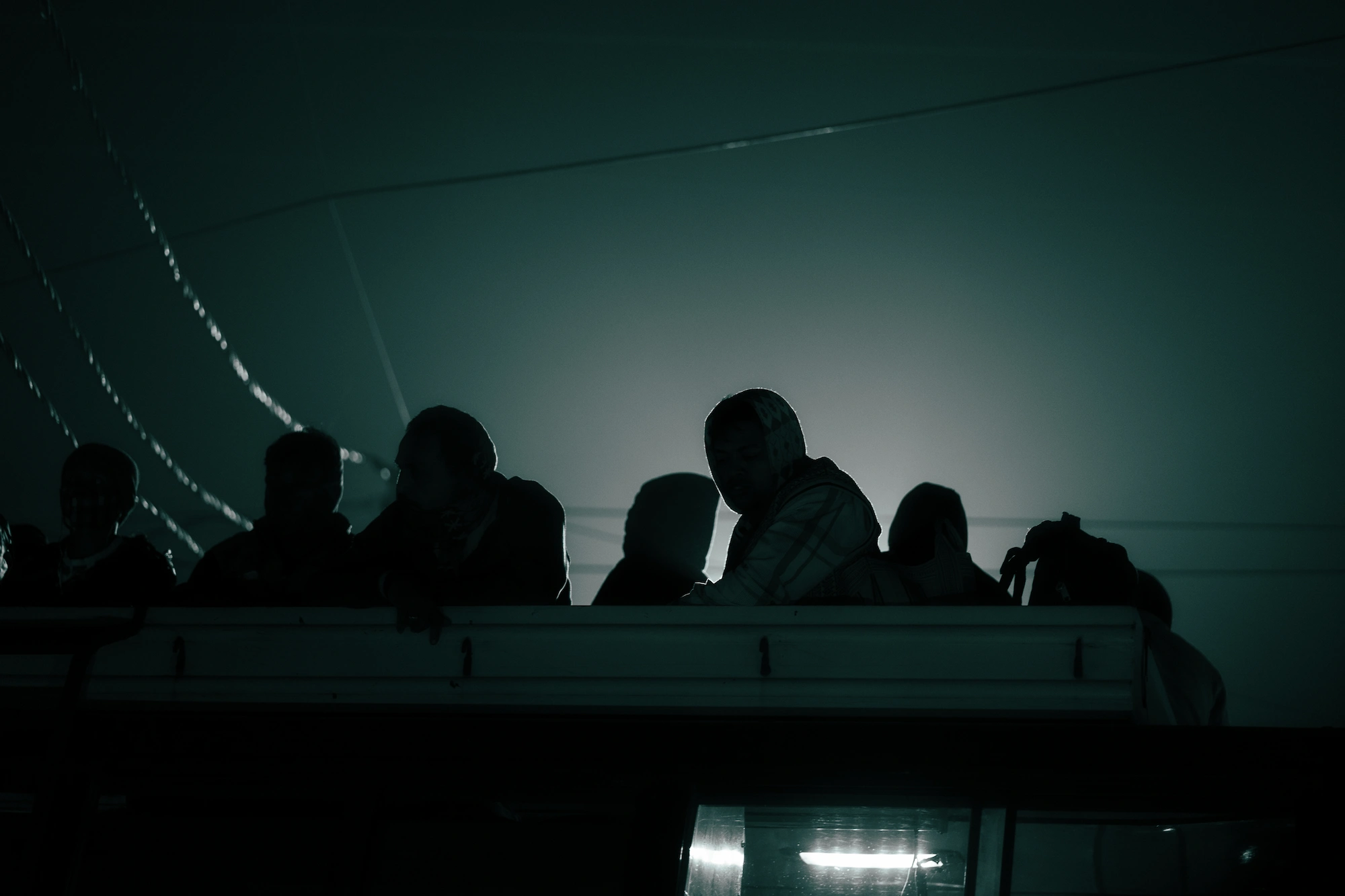 Silhouette of a bus, Uluberia