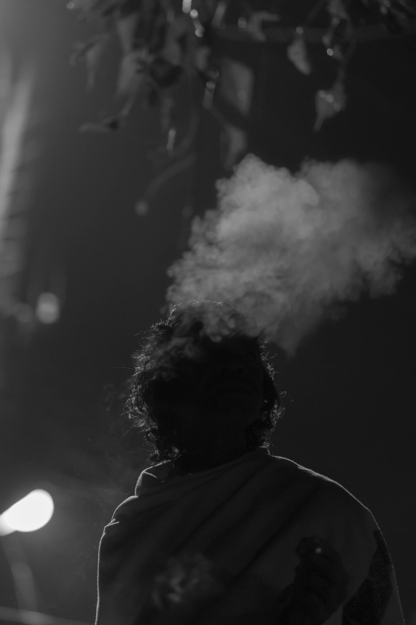 Silhouette of a man, Uluberia