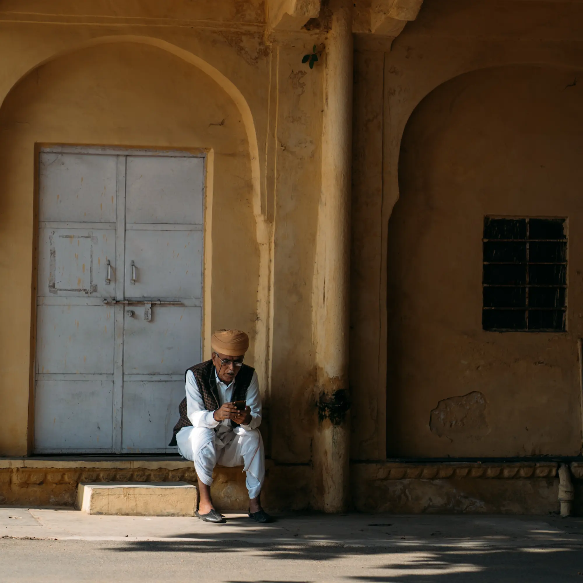 A man on the street, Jaipur