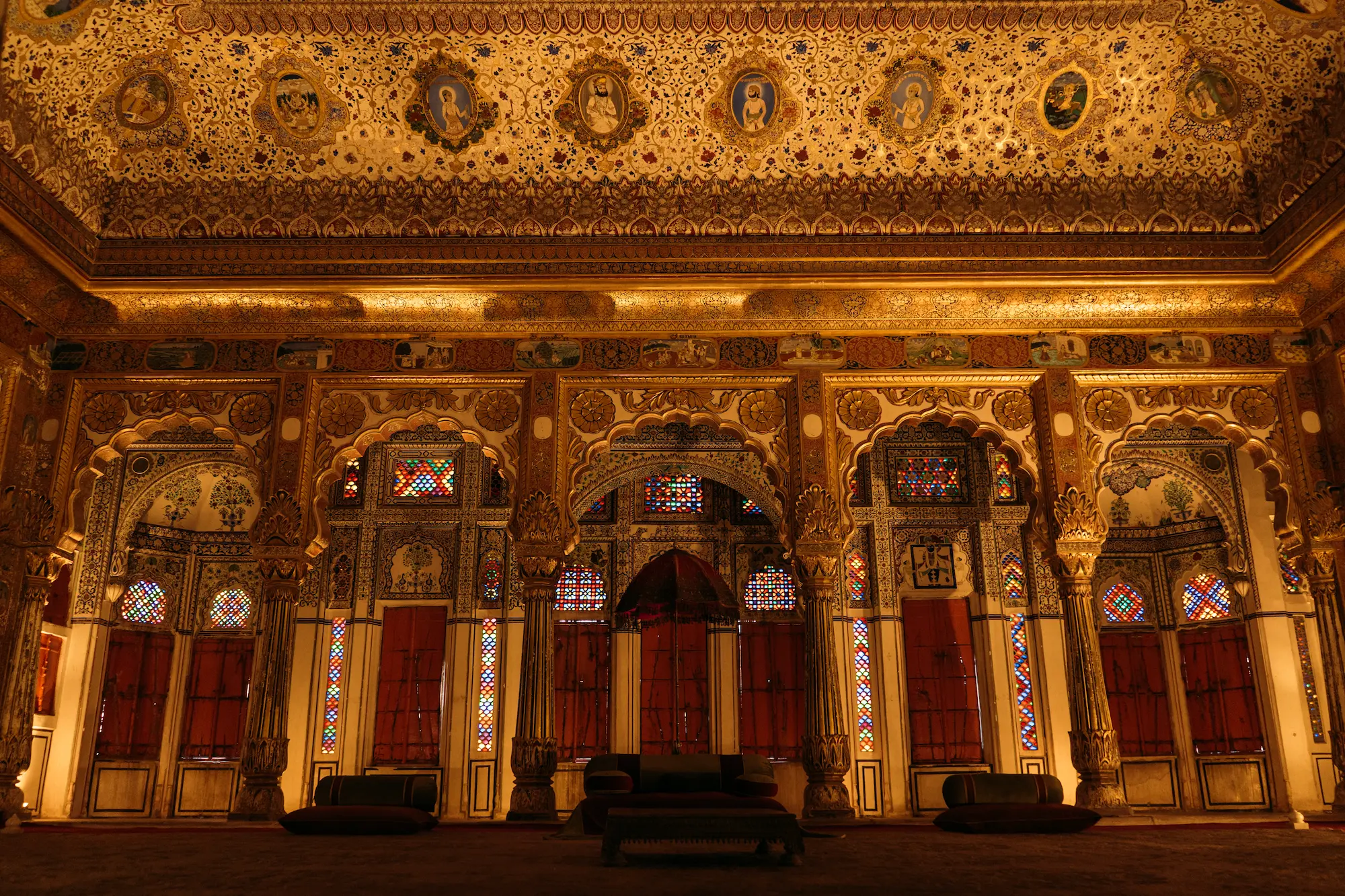 A royal room in Mehrangarh Fort, Jodhpur