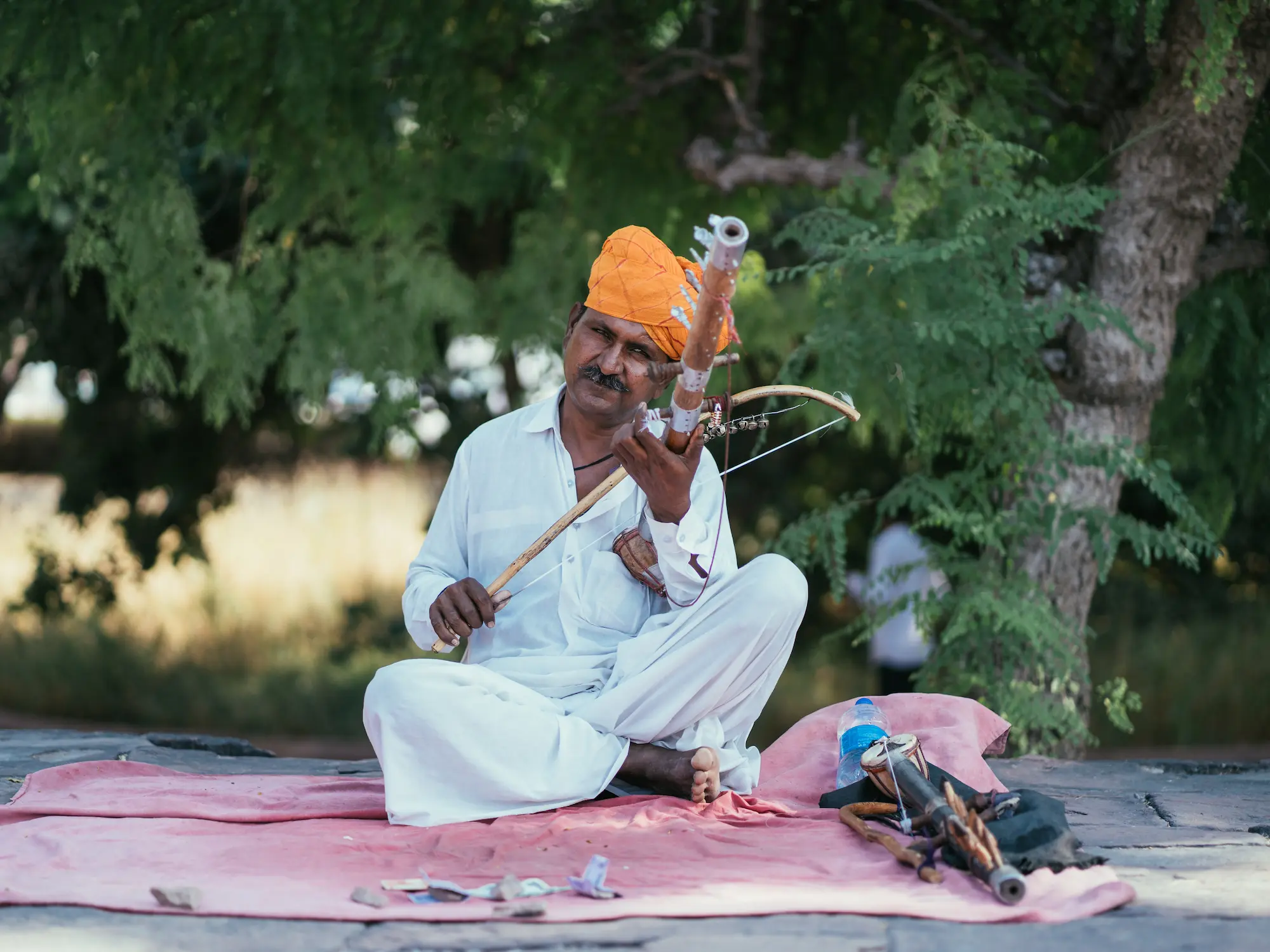 A man playing Indian String Instrument, Jodhpur