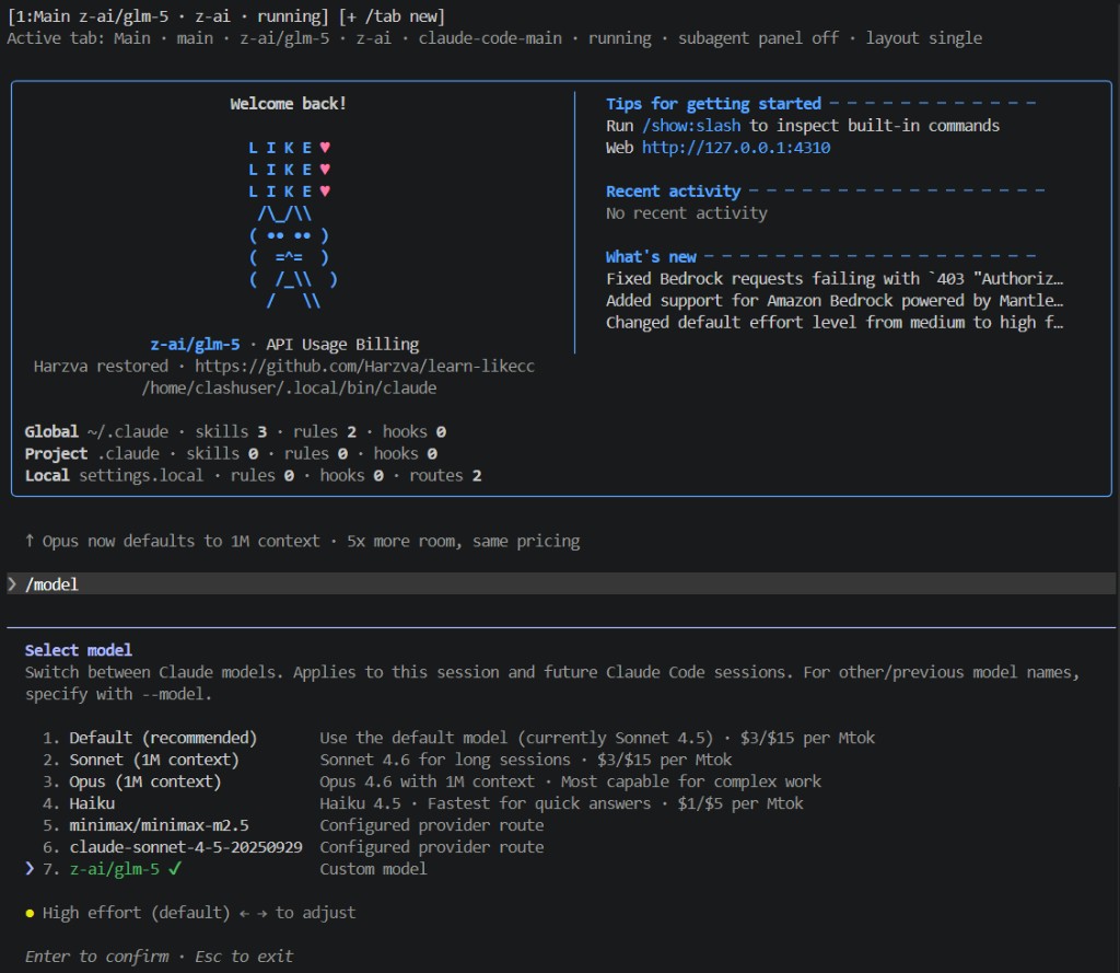 LikeCode model routing preview