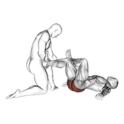 Assisted Lying Gluteus And Piriformis Stretch — Animated demonstration