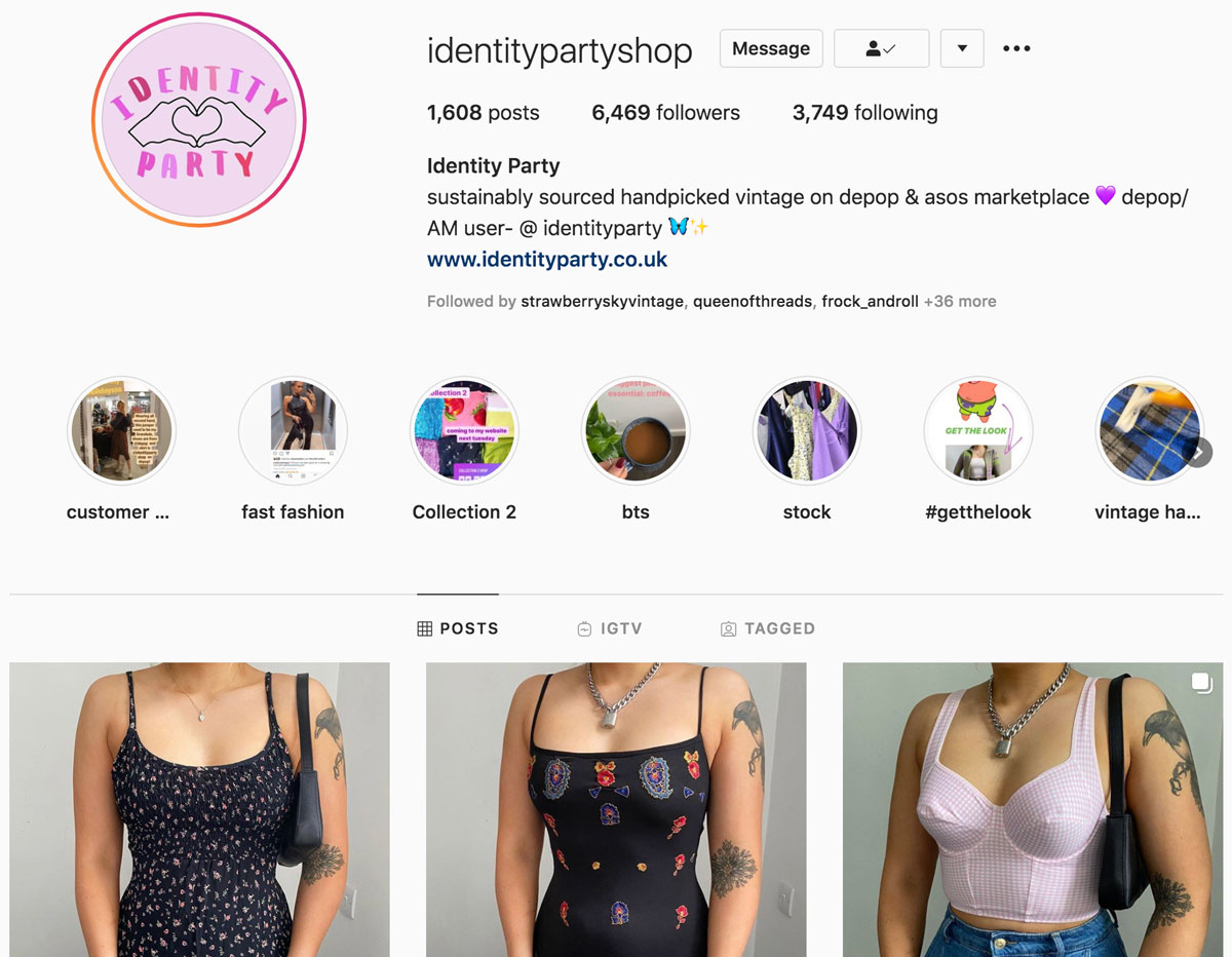 Instagram is perfect for showcasing your store and products