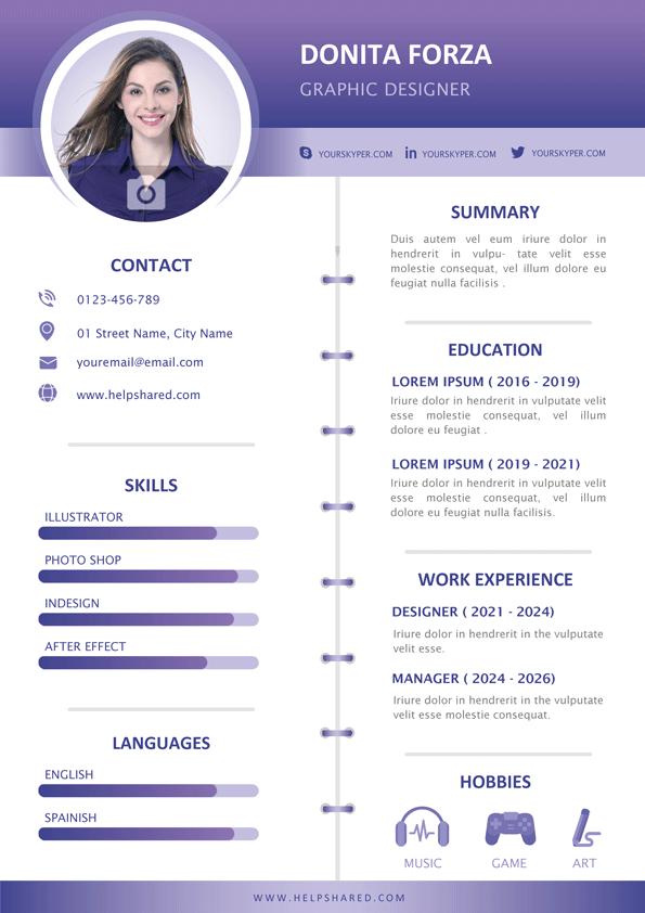 modern resume template