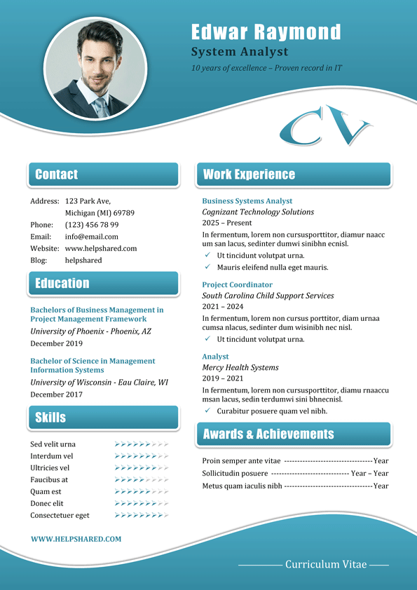 orange blossom cv resume template