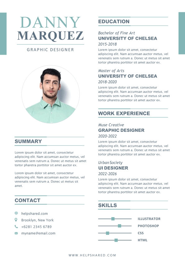 professional cv resume template