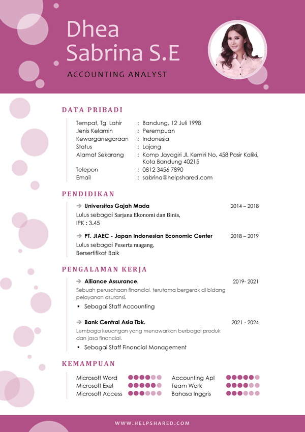 daftar-riwayat-hidup-15 contoh daftar riwayat hidup cv