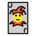 Joker OpenMoji emoji