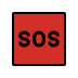 SOS button OpenMoji emoji