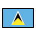 Flag: St. Lucia OpenMoji emoji