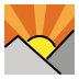 Sunrise Over Mountains OpenMoji emoji